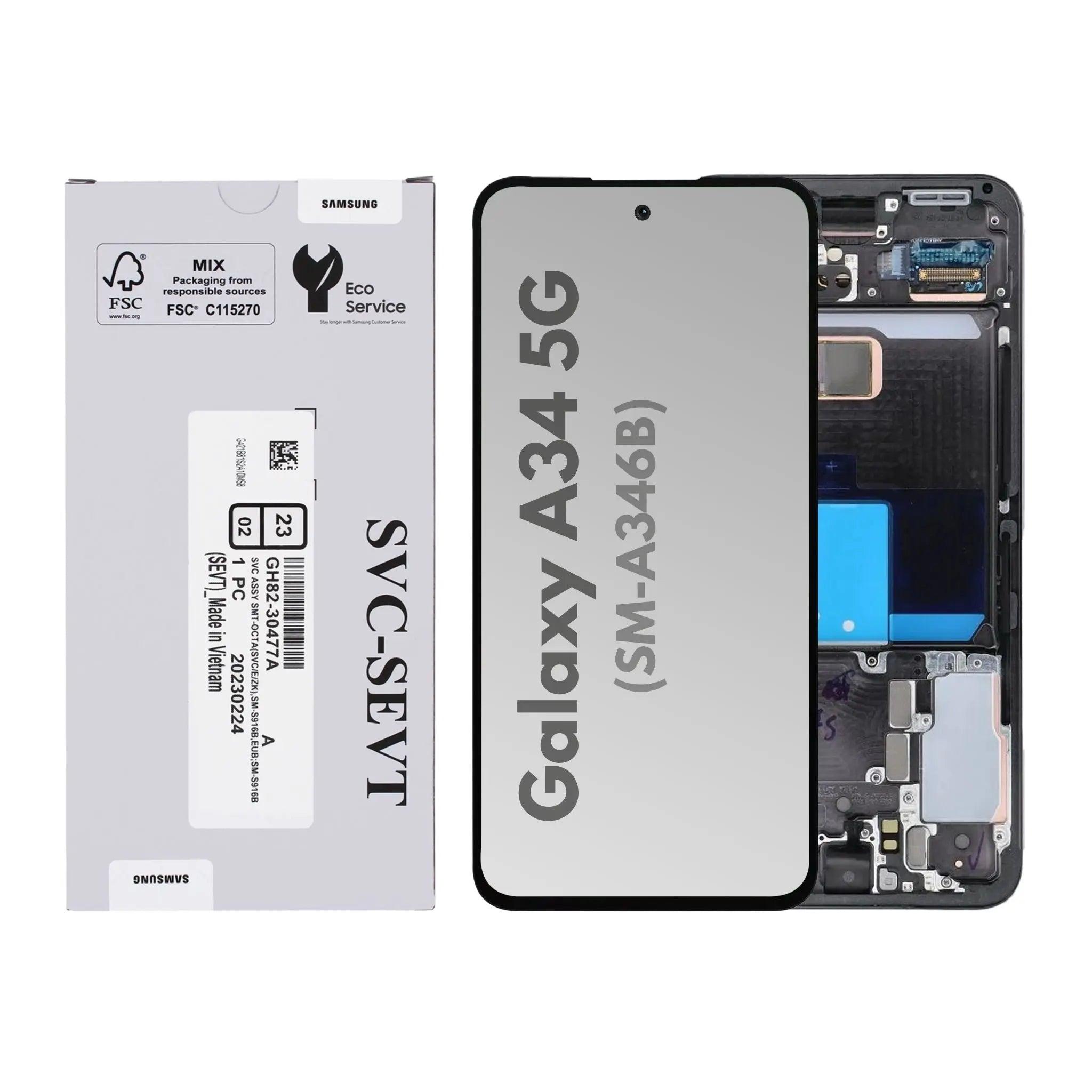 SAMSUNG A346 / A34 5G EKRAN ORG SO RAMKA BLACK